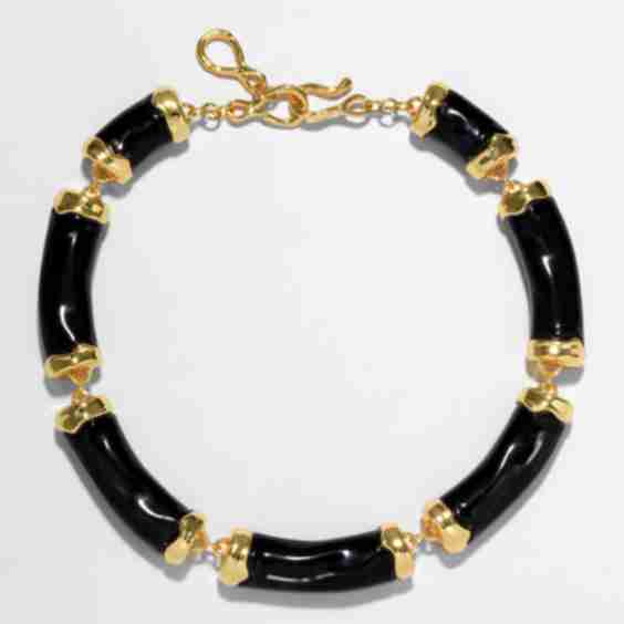 Lucite Pillow Link Necklace