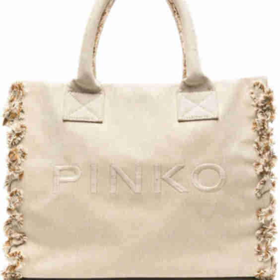Logo Embroidered Beach Bag