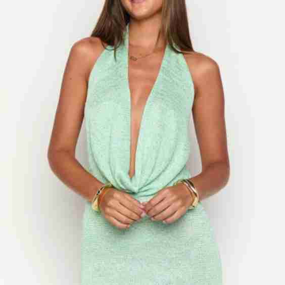 Charl Cowl Neck Mini Dress
