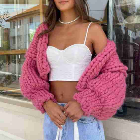 Blush Blossom Knit Cardigan