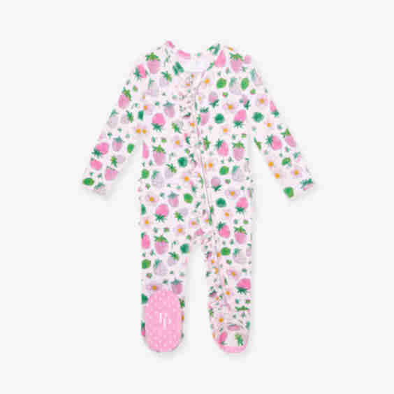 Kyra Footie Ruffled Zippered One Piece