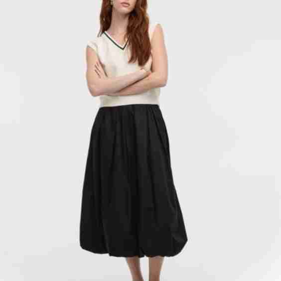 Midi Bubble Skirt