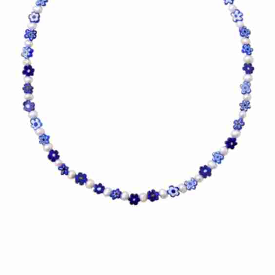 Corinna Pearl, Glass & Gold-plated Necklace