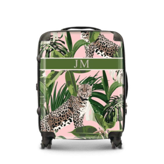 Personalised Leopard Jungle Luggage
