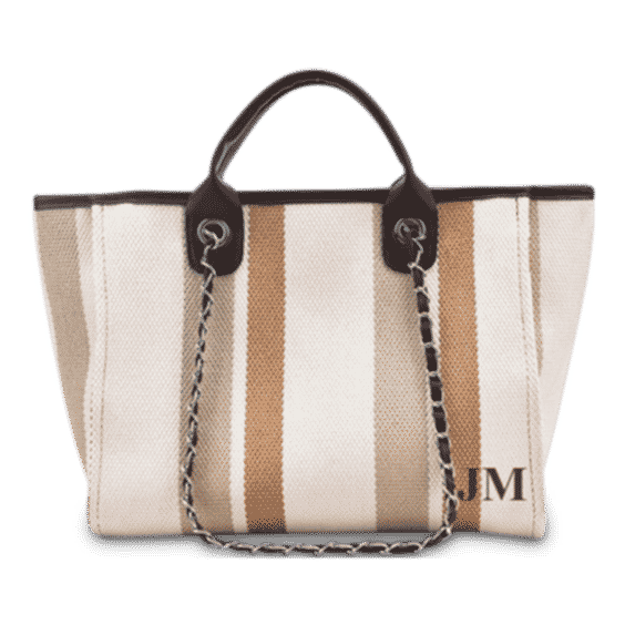 Cocoa Stripe Tote