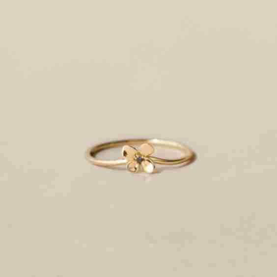Midnight Blossom Ring