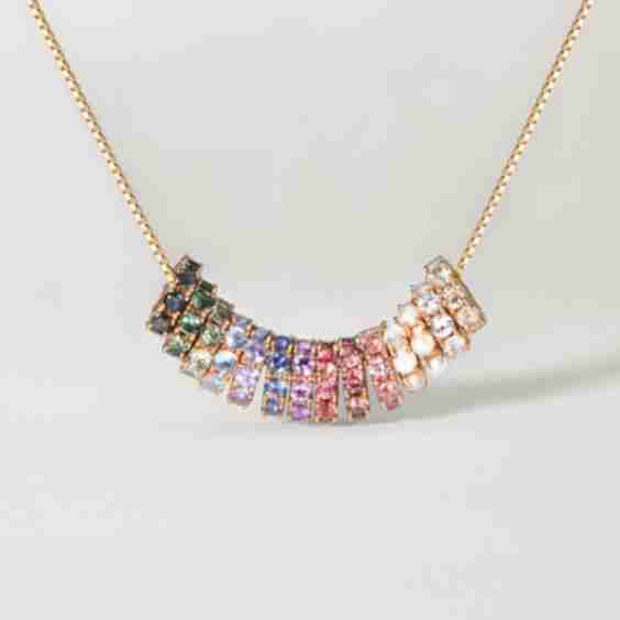 Aura Birthstone Bead Necklace