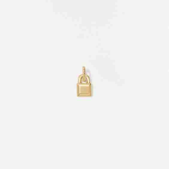 Initial Padlock Charm