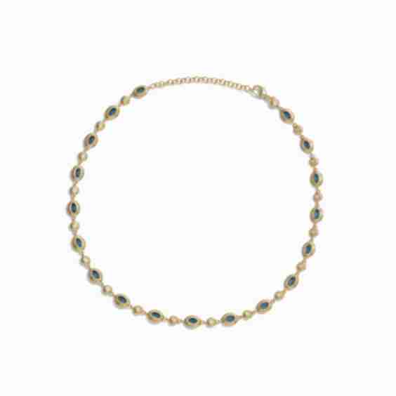 Gemstone Tennis Necklace