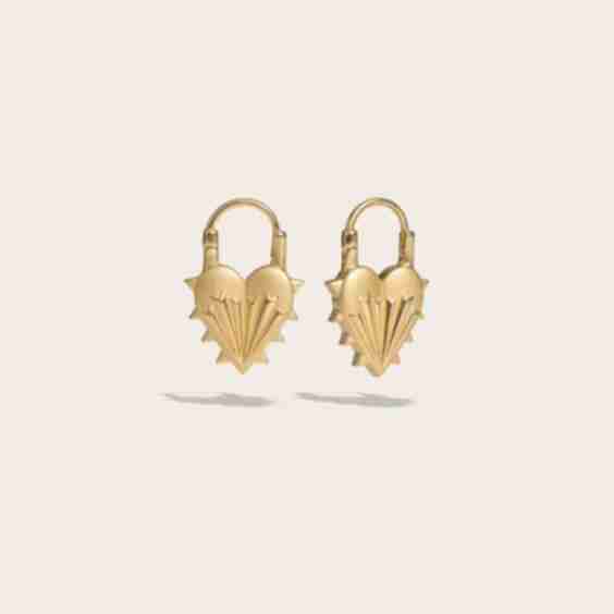 Spiked Heart Earrings
