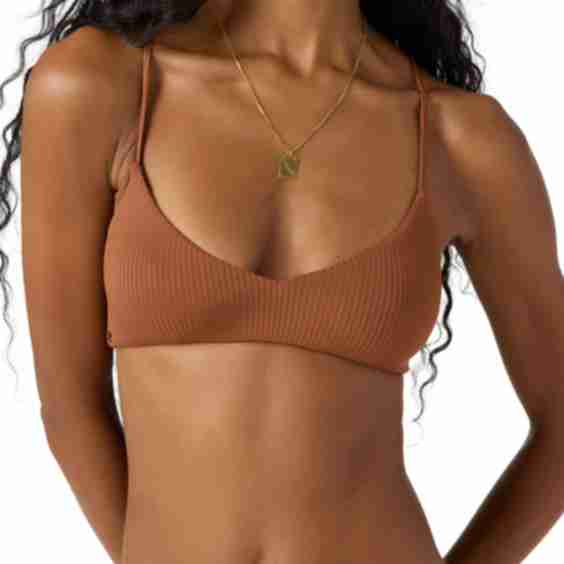 Saltwater Solids Rib Bikini Top