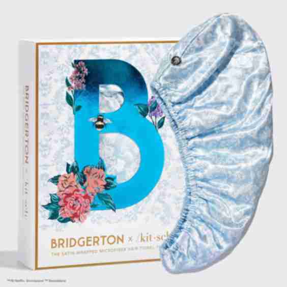 Bridgerton x Kitsch Satin-Wrapped Hair Towel