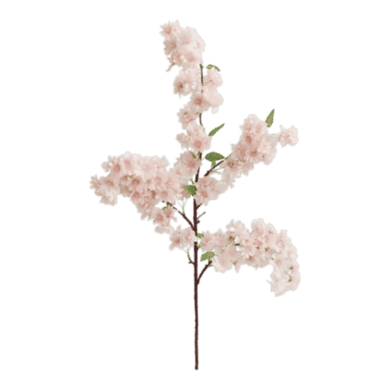 Soft Pink Faux Cherry Blossom Branch - 40"