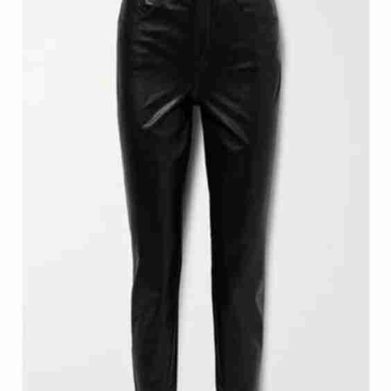 Ryleigh Faux Leather Straight-Leg Pants