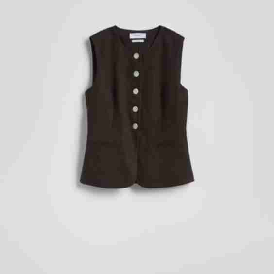 Fitted Linen Vest