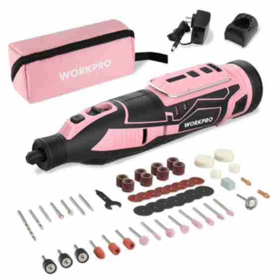 12V Cordless Rotary Tool Kit, 5 Variable Speeds, 114 Easy Change Accessories