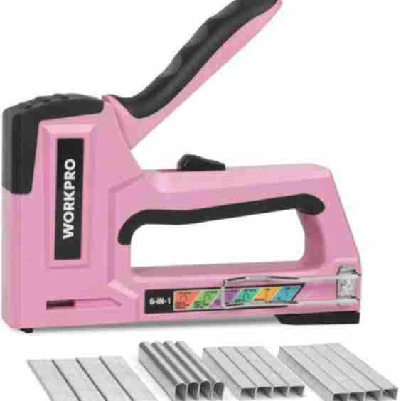 6-in-1 Manual Brad Nailer Upholstery Stapler Nail Gun