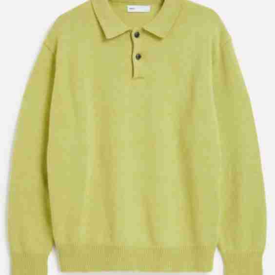 Chartreuse Pady Polo Jumper