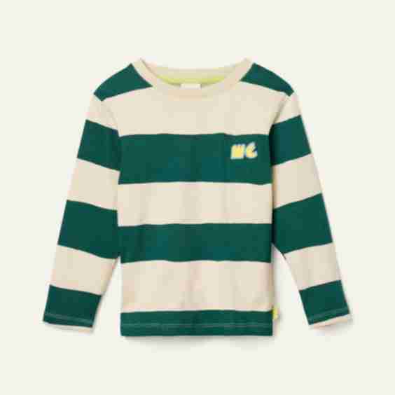 Recycled Cotton Rugby Stripe T-Shirt
