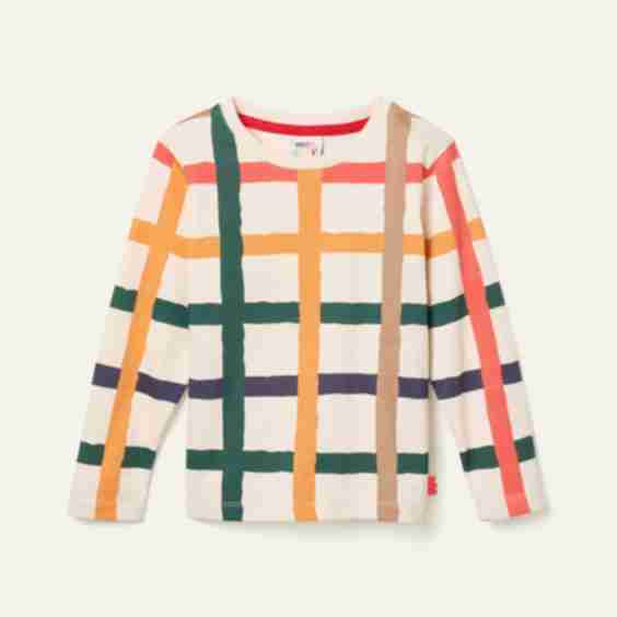 Recycled Cotton Warm Grid T Shirt
