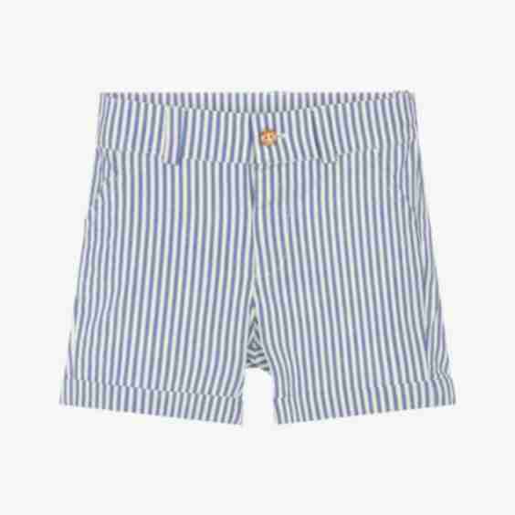 Boys Stripe Cotton Shorts