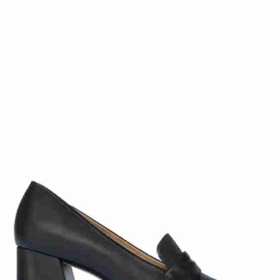 Block Heel Loafer Pump