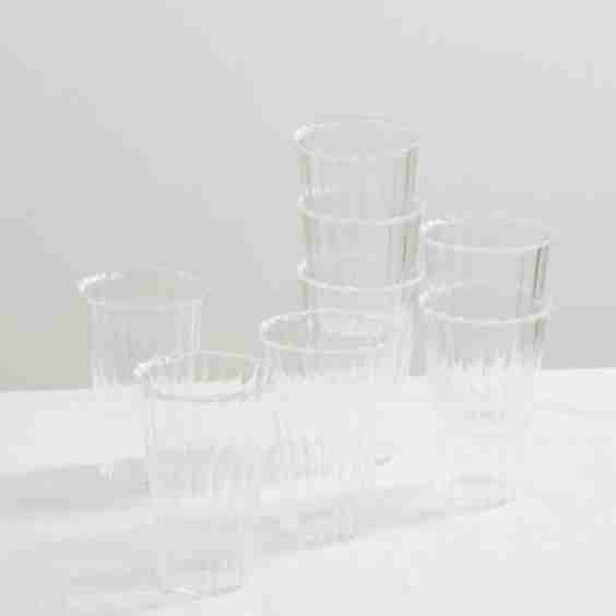 Le Verre Grand Set Of Six Glass Tumblers