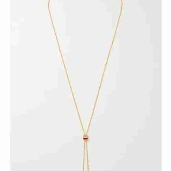 Quatre Red Edition 18-Karat Yellow, White And Rose Gold, Ceramic And Diamond Necklace