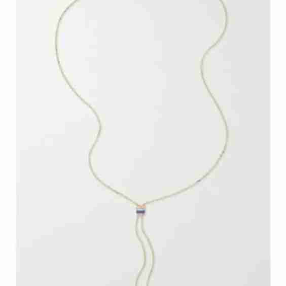 Quatre Blue Edition Mini 18-Karat Yellow, White And Rose Gold, Ceramic And Diamond Necklace