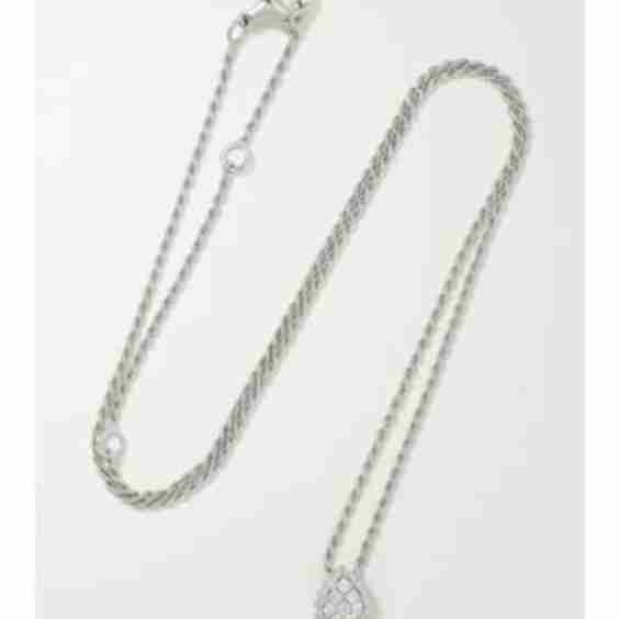 Serpent Bohème 18-Karat White Gold Diamond Necklace
