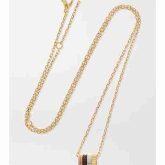 Quatre Classique Mini 18-Karat Yellow, White And Rose Gold, Pvd And Diamond Necklace