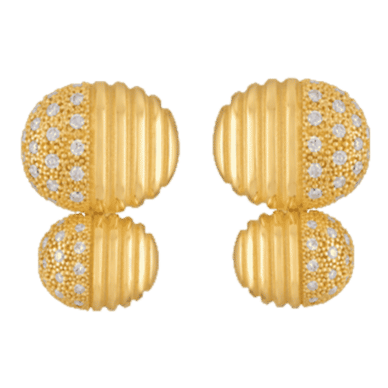Isla Double Oval Diamond Earrings