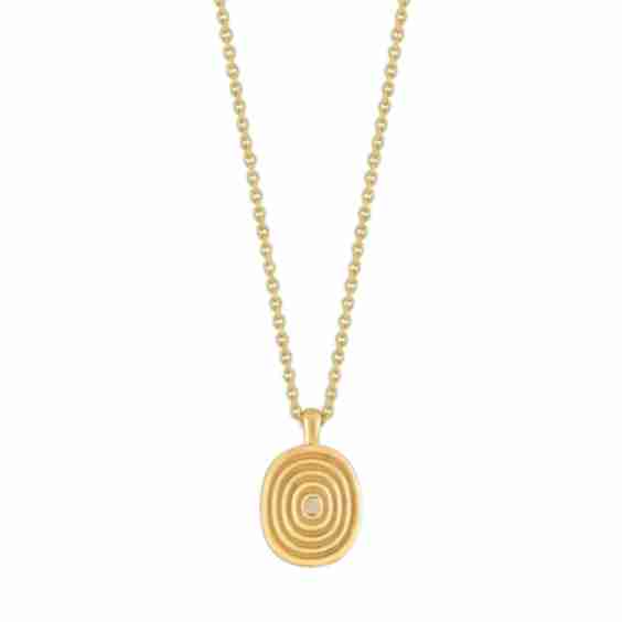 Olo 18 K Yellow Gold Diamond Necklace