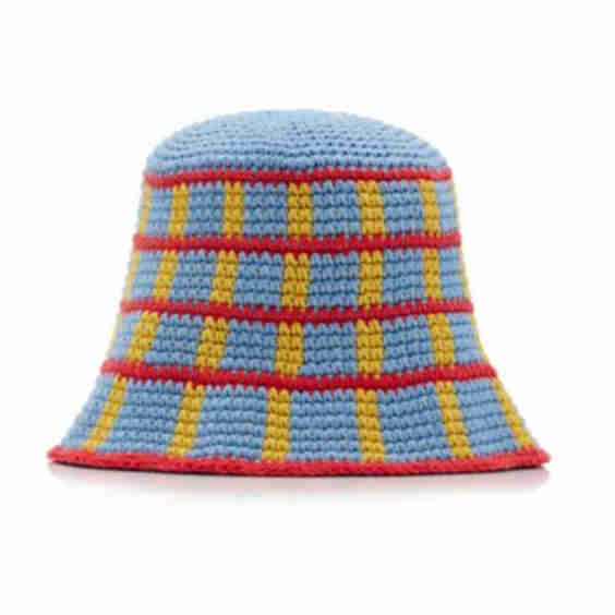 Plaid Cotton Bucket Hat