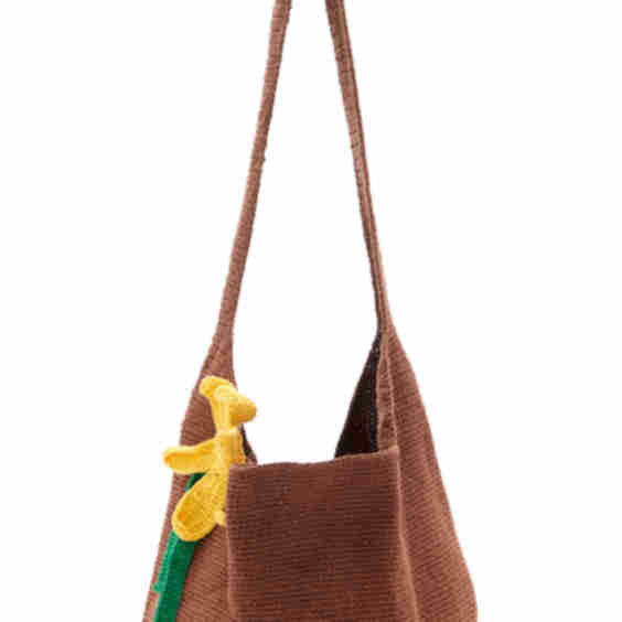 Knitted Cotton Shoulder Bag
