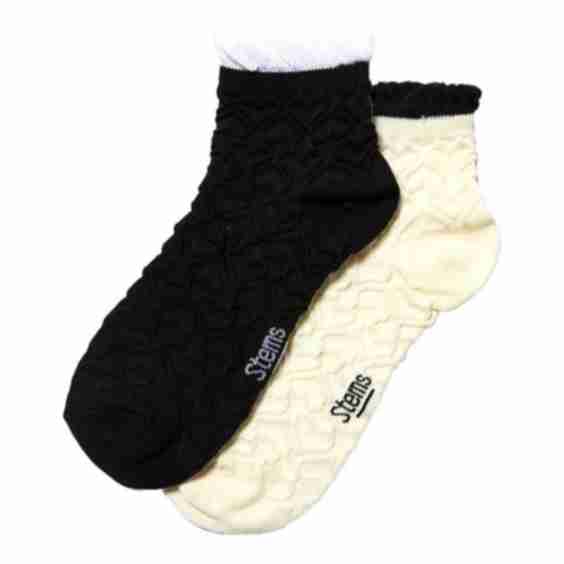 2-Pack Ruffle Heart Ankle Socks