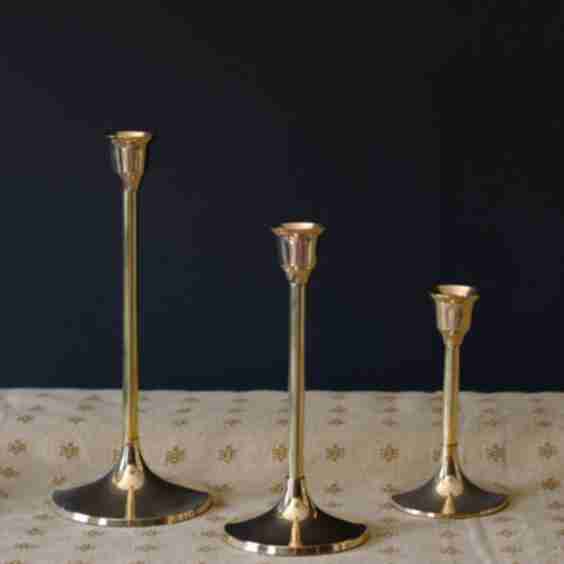 Brass Candlesticks (Set of 3)