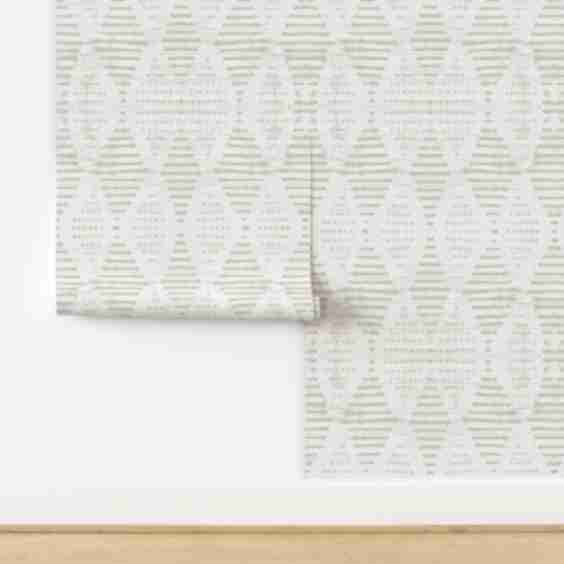 Kufi Parchment Wallpaper