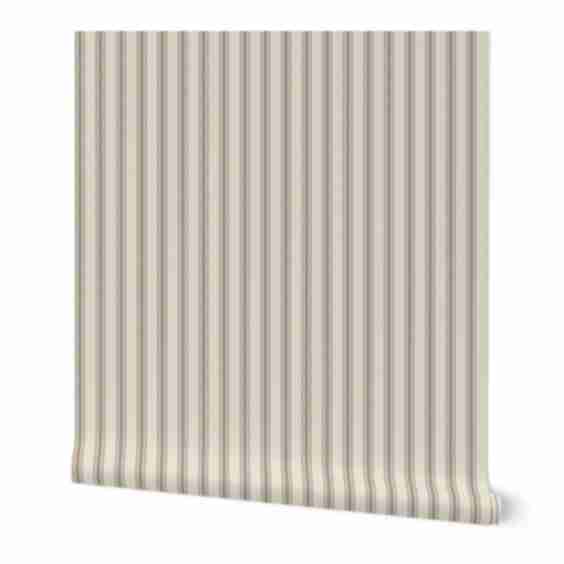 Wallpaper in Farmhouse Ticking