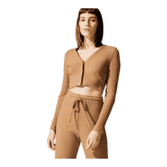 Ali Crop V Cardigan