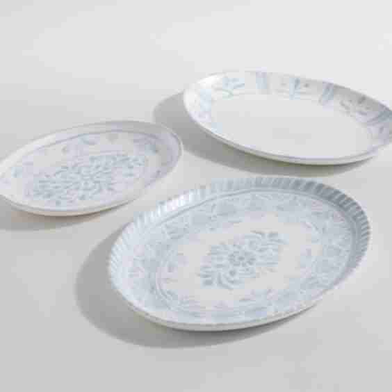 Chambray Stoneware Serving Platter