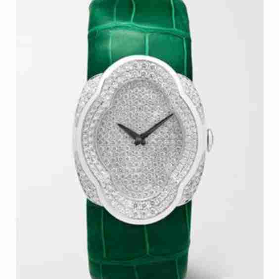 Opera 28mm 18-Karat White Gold, Alligator And Diamond Watch