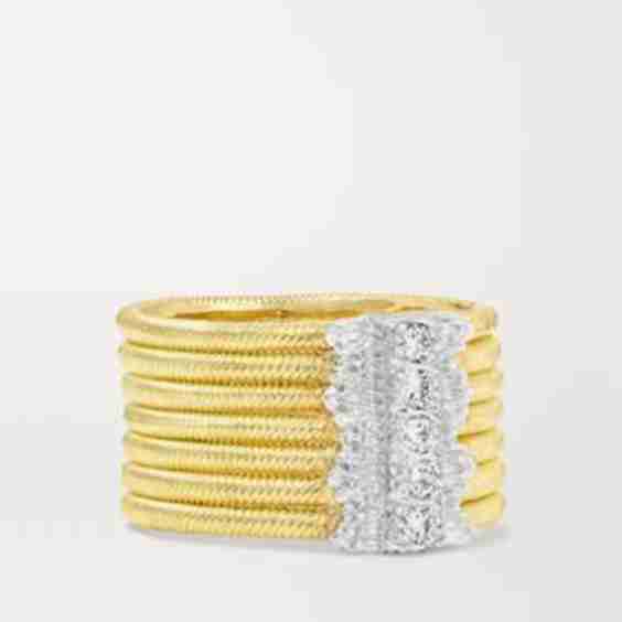 Hawaii 18-Karat Yellow And White Gold Diamond Ring