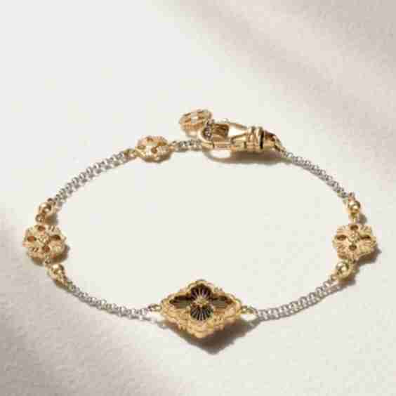 Opera Tulle 18-Karat Yellow and White Gold Bracelet