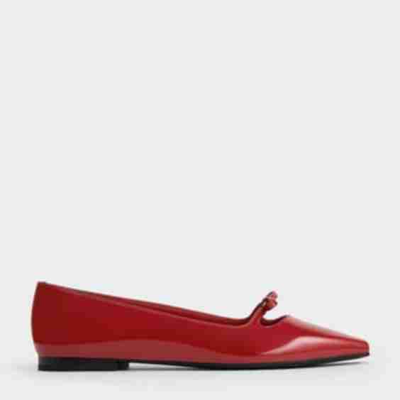 Bow Square-Toe Ballet Flats