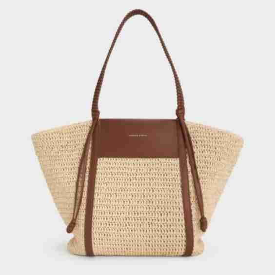 Shalia Raffia Tote Bag - Natural Raffia