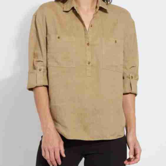 Rose Roll Tab Utility Shirt