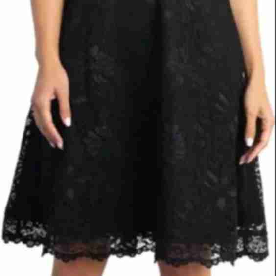 Mademoiselle A Line Lace Cocktail Dress