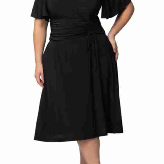 Jemma Ruched Tie Dress Plus