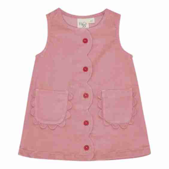 Mia Corduroy Pink Dress